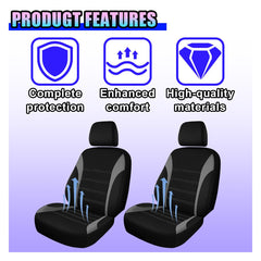 KPFILEH openings for seatbelt and headrest for safe easy access