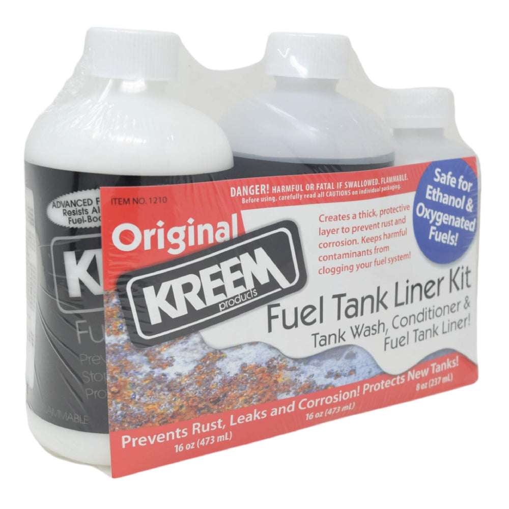 Kreem before-and-after interior comparison illustrating restored rust-free surface