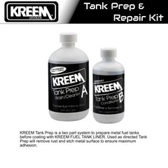Kreem liner being poured into tank emphasizing easy application and coverage