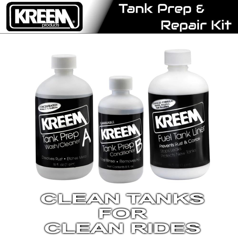 Kreem Prep A and Prep B bottles with clear labels for effective surface preparation