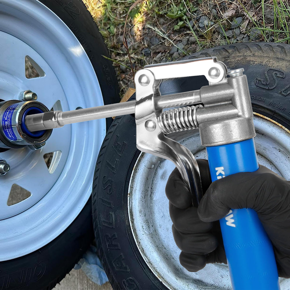 KRETLAW two 3oz grease cartridges included for immediate refills and on-site lubrication