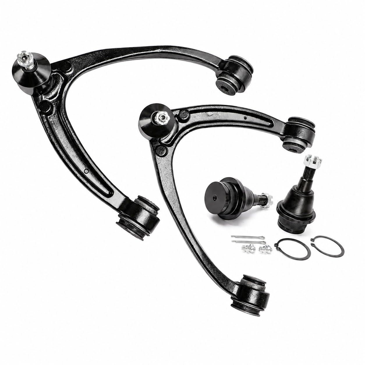 KRGUOD kit packaging showing all four suspension components and fitment benefit