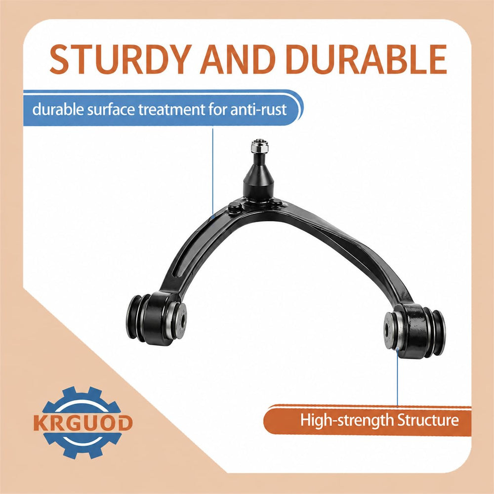 KRGUOD right upper control arm mounted view demonstrating OE-style fit and stability