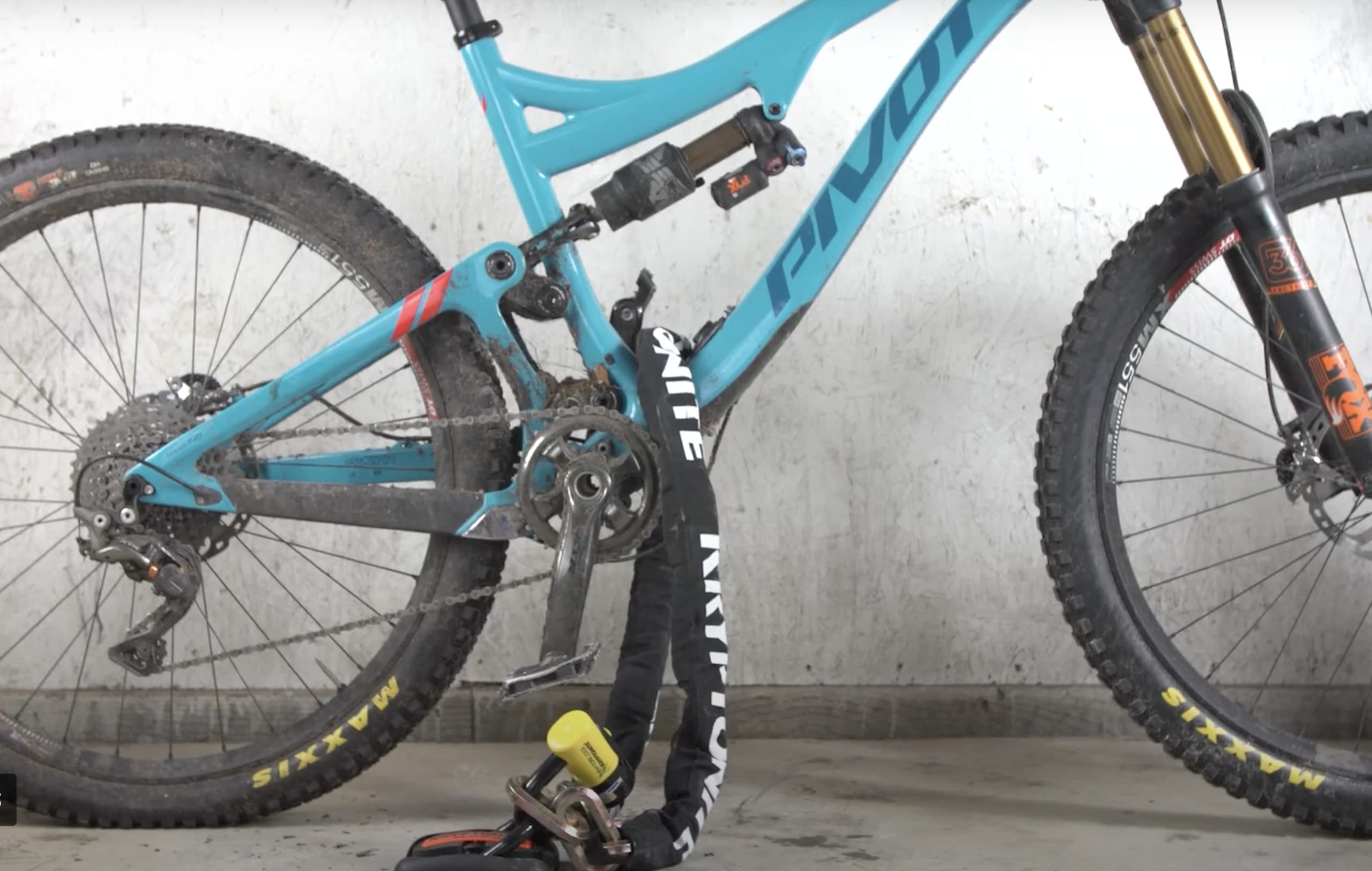 Kryptonite in garage with bike showing practical everyday security