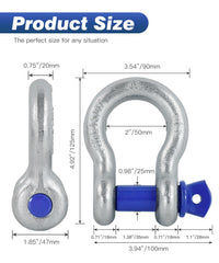 Krytonel side profile of 3/4 inch D-ring showing tight fit benefit