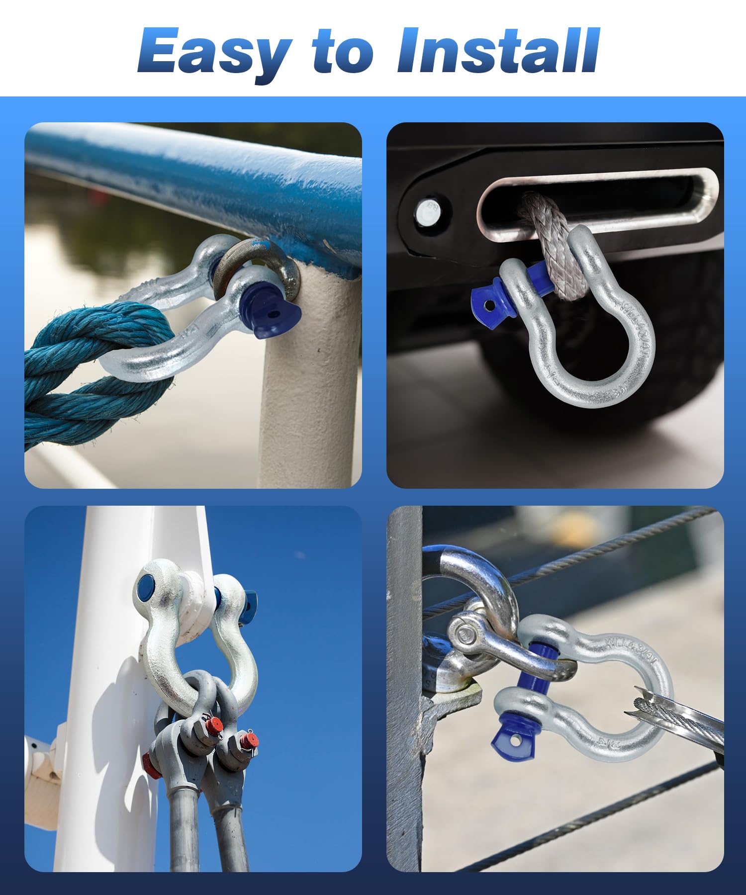 Krytonel shackle beside ruler showing scale for correct fit selection