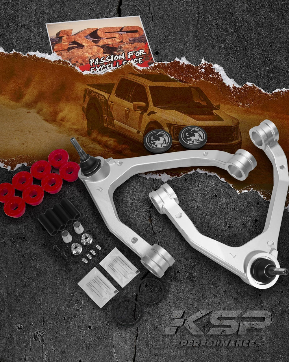 KSP mounted on lifted truck demonstrating off-road reliability