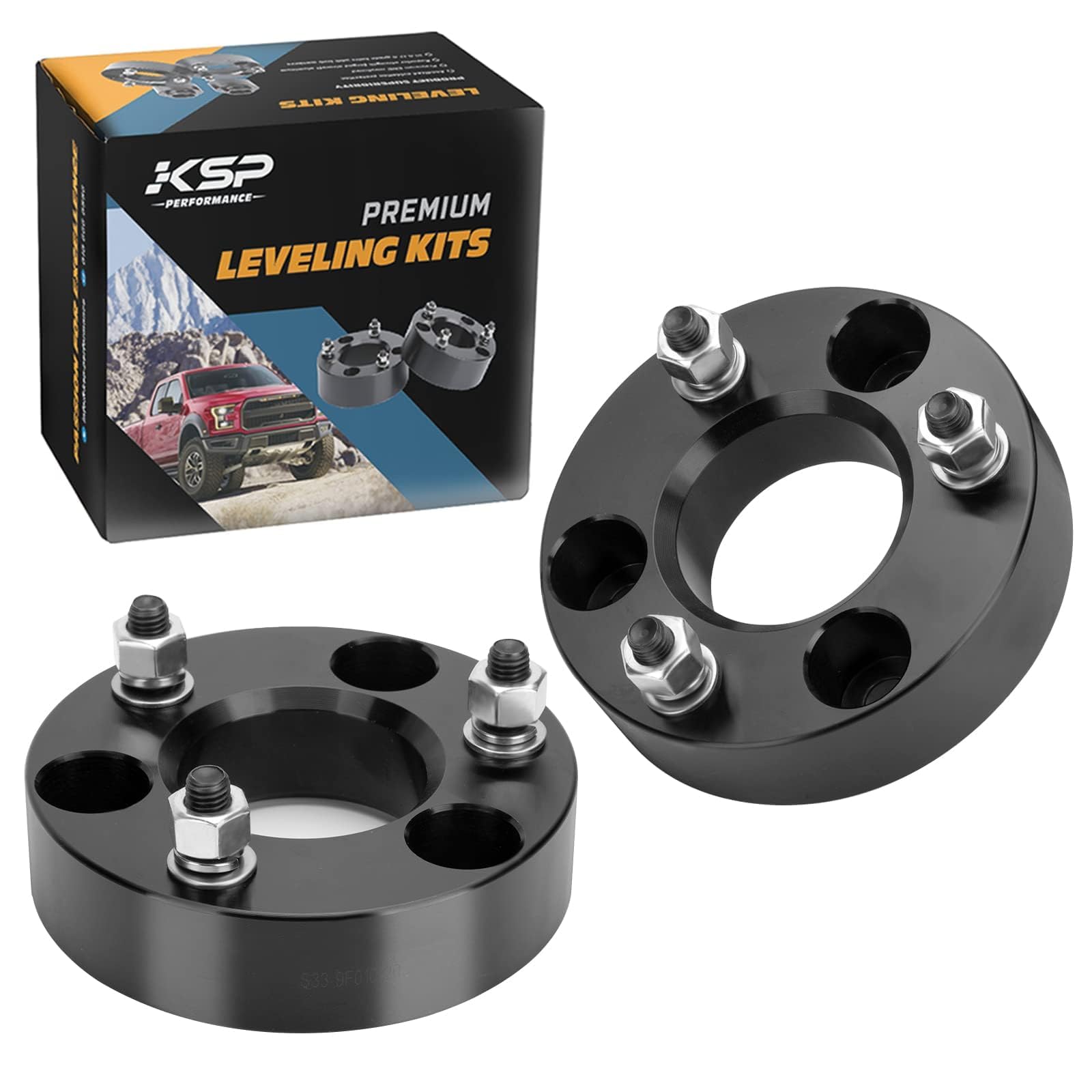 KSP PERFORMANCE front kit packaging showing parts and benefit of complete set