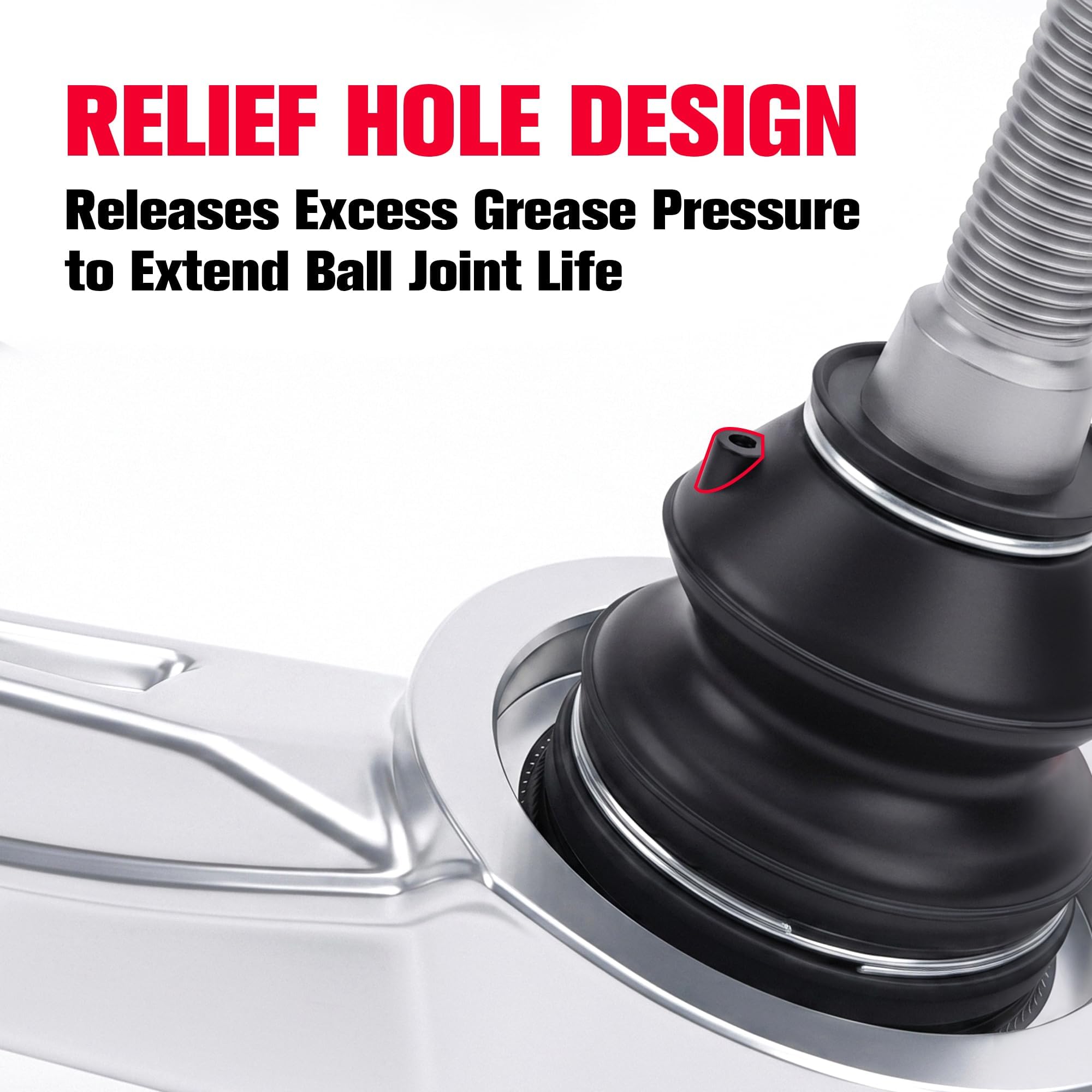 KSP PERFORMANCE greasable ball joint detail highlighting easy maintenance and durability