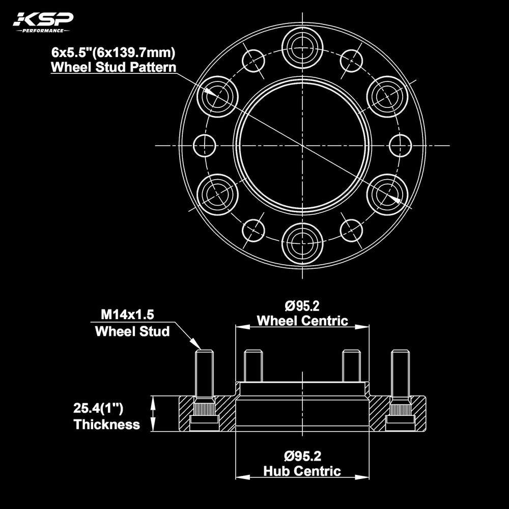 KSP PERFORMANCE close-up of machining and hub bore, highlights precision fit