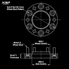 KSP PERFORMANCE close-up of machining and hub bore, highlights precision fit