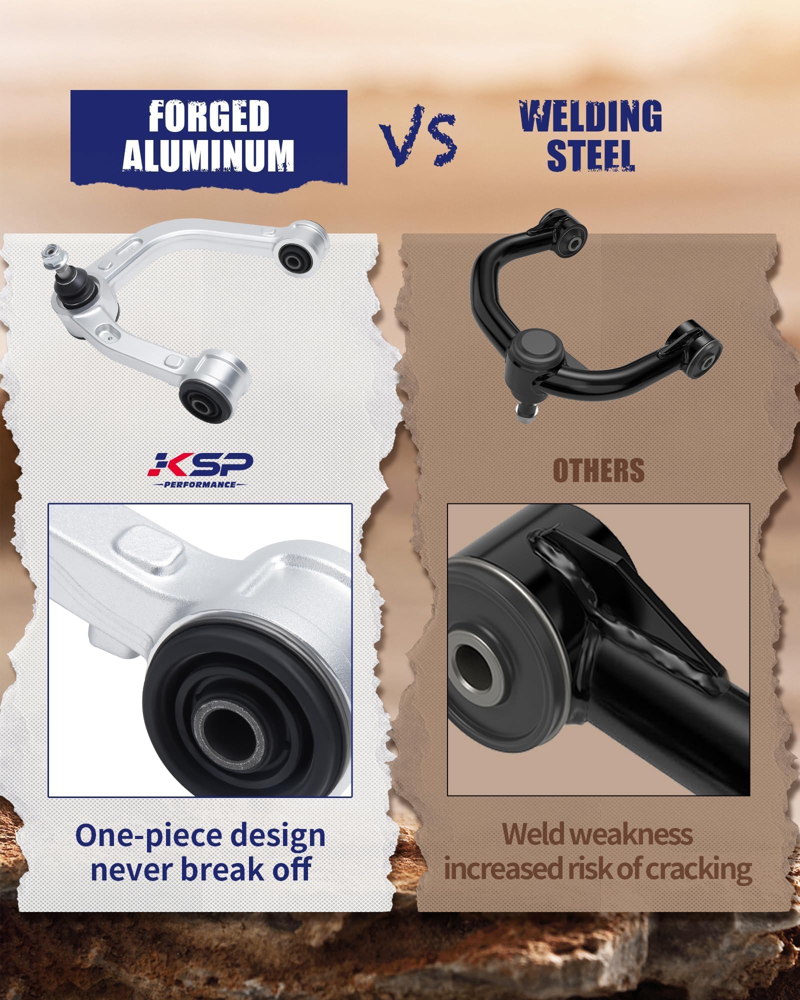 KSP PERFORMANCE tower-shaped dust boot design shielding socket components from contaminants