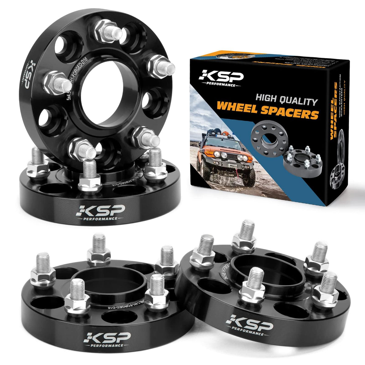 KSP PERFORMANCE spacer front face showing hubcentric lip and accurate machining for smoother ride