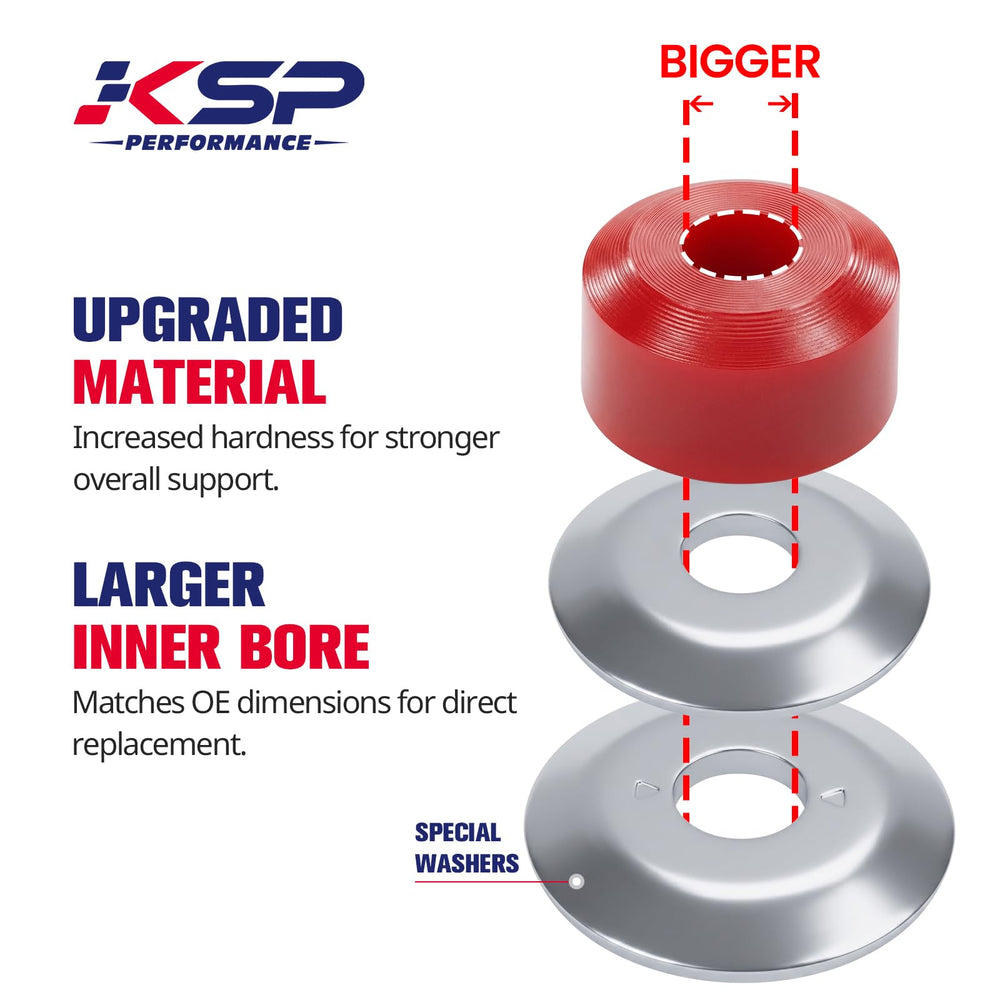 KSP PERFORMANCE grease packet beside parts ensuring quiet smooth installation