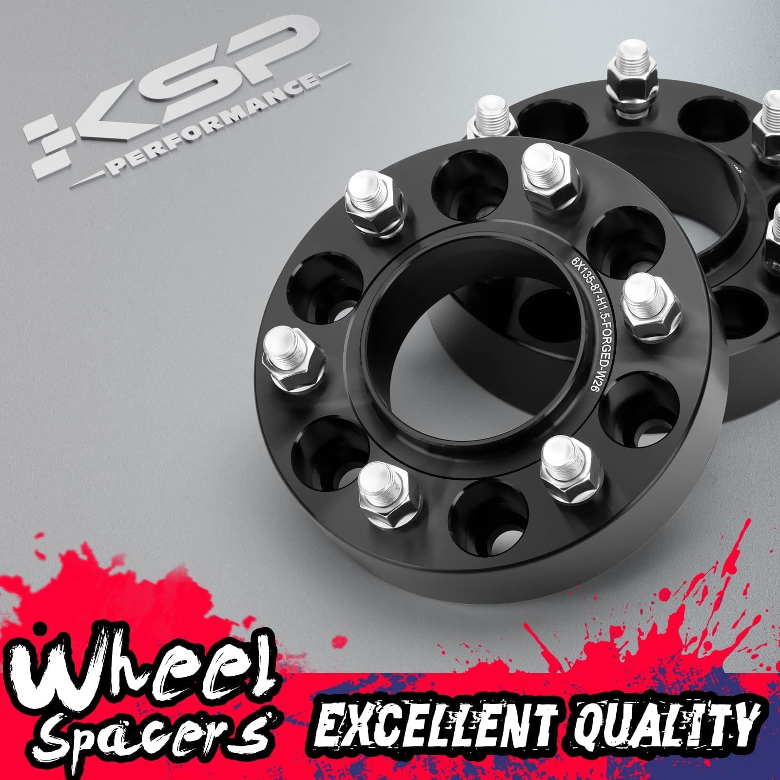 KSP PERFORMANCE spacer installed on F150 front wheel demonstrating added clearance