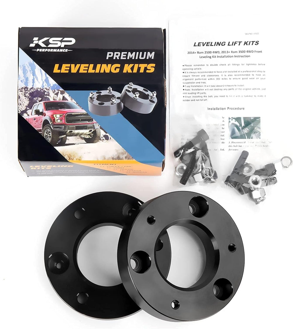 KSP PERFORMANCE spacers next to ruler, shows compact lightweight dimensions