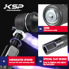 KSP PERFORMANCE thick rod shaft detail highlighting reinforced strength benefit