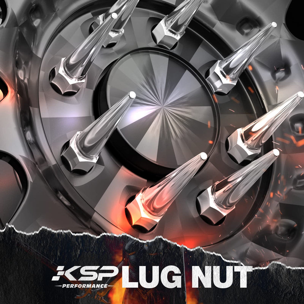 KSP PERFORMANCE lug nut beside coin for size and scale comparison benefit
