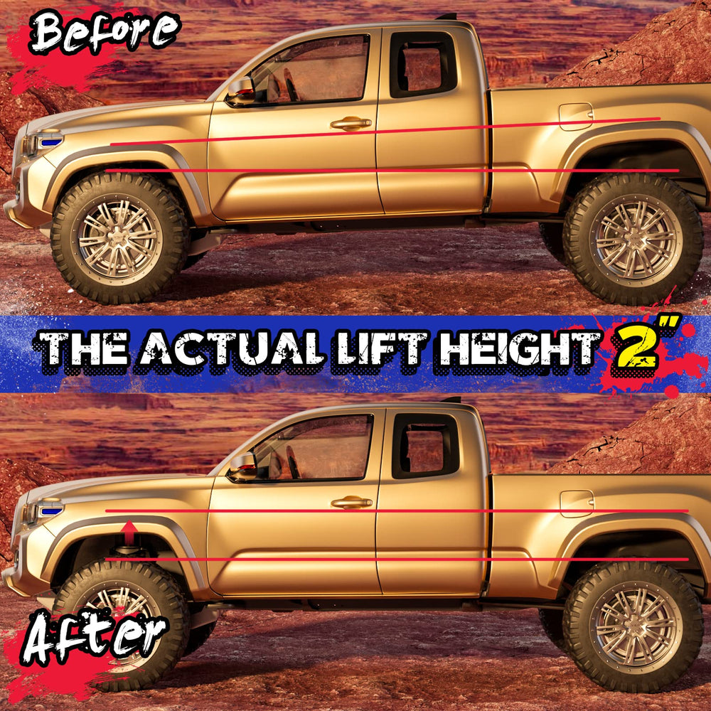 KSP PERFORMANCE side profile of lifted Tacoma showcasing aggressive stance
