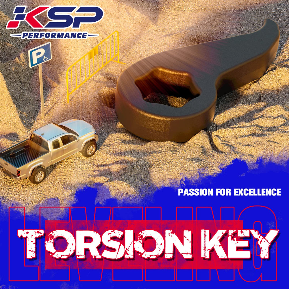 KSP PERFORMANCE keys in hand for scale showing compact, robust design