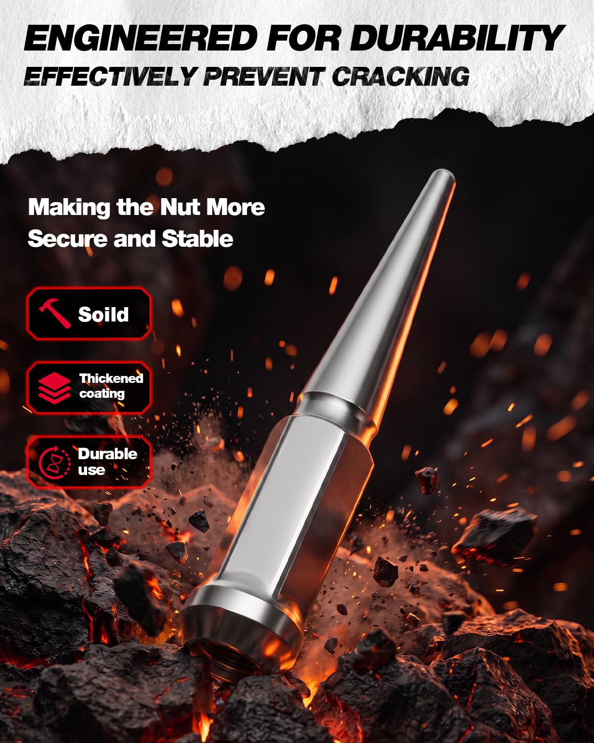 KSP PERFORMANCE machined 19mm socket with nuts laid out for easy installation