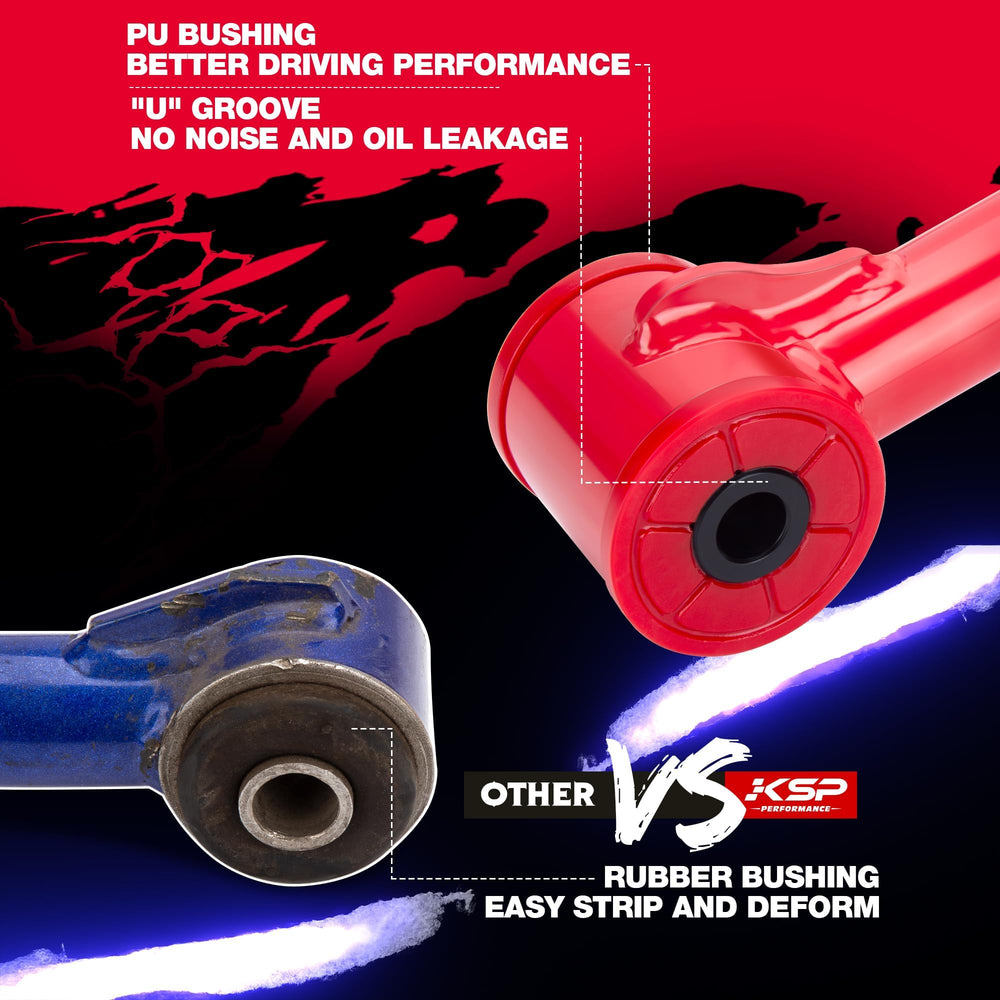 KSP PERFORMANCE polyurethane bushing and dust cap visible improving low-temperature durability