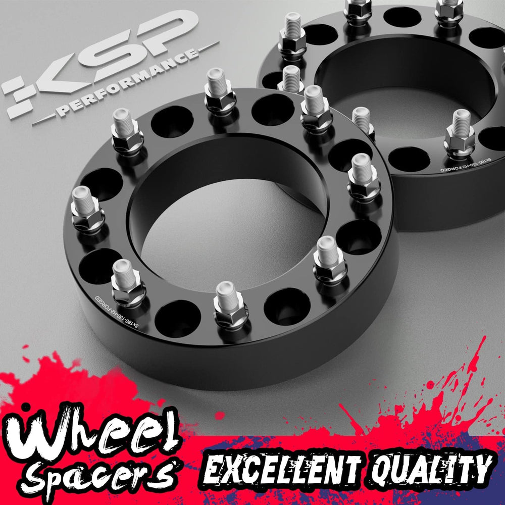 KSP PERFORMANCE spacer with aftermarket wheel demonstrating wider track and aesthetic benefit