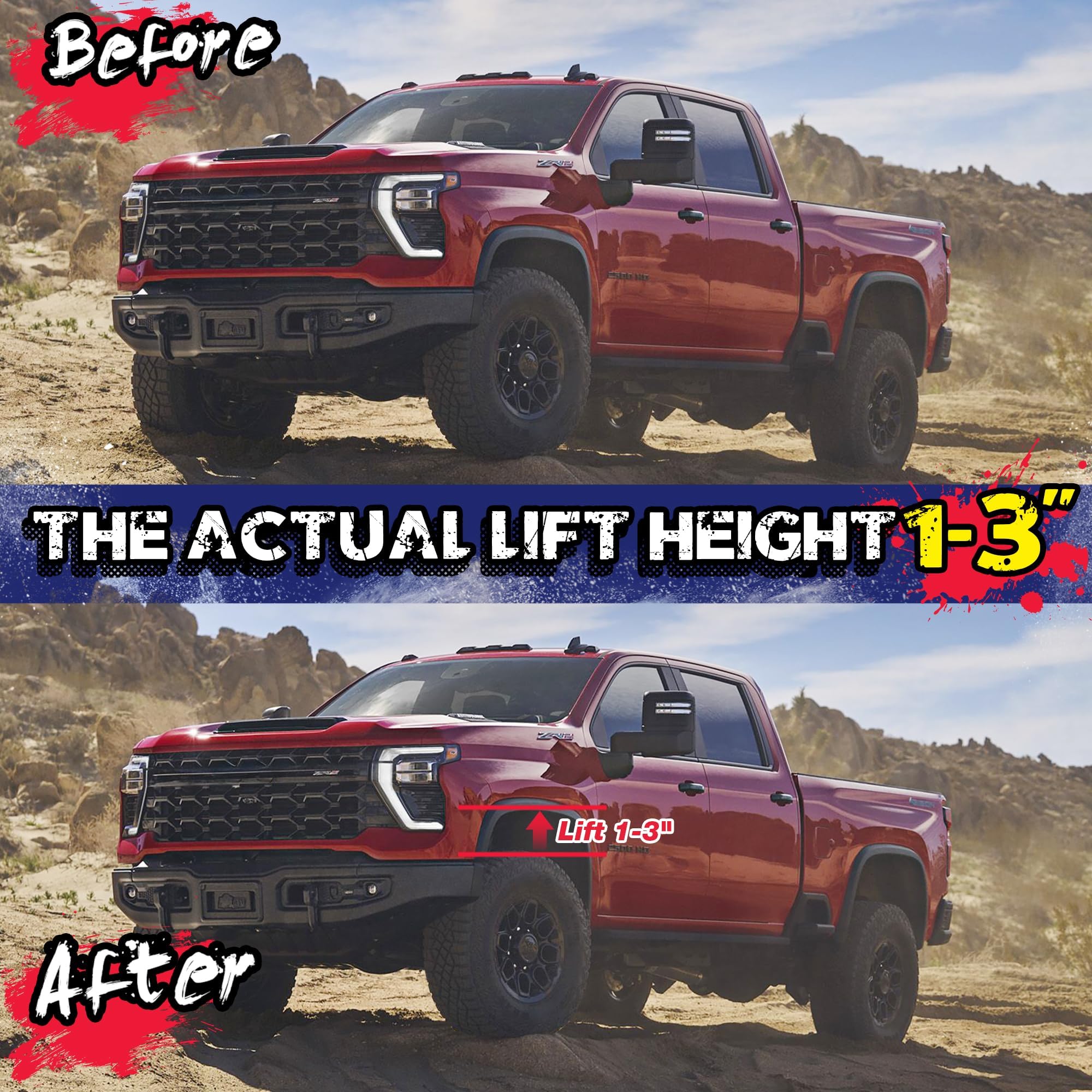 KSP torsion key lifestyle truck level stance showing balanced front-to-rear appearance