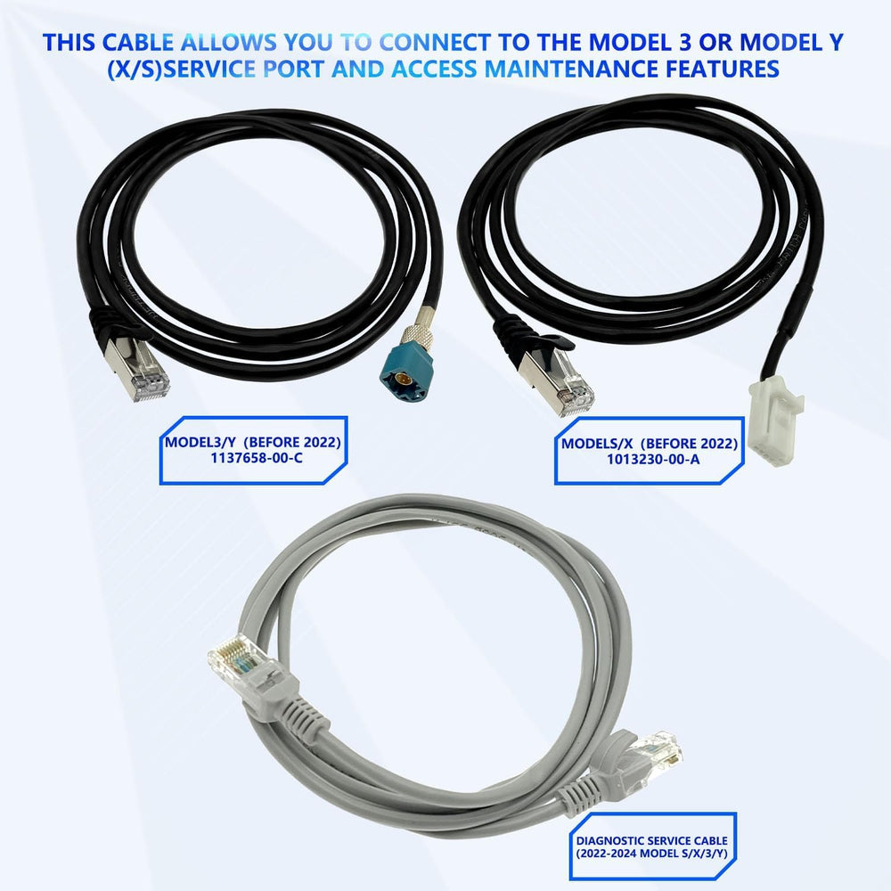 KTTOOL cables laid out to show varied lengths and adapters for flexible access