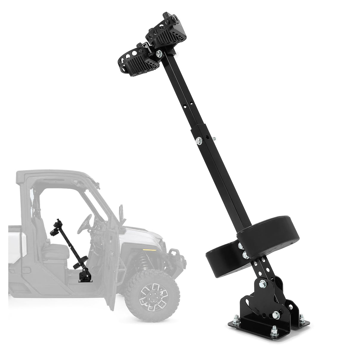 KUAFU front view of vertical gun rack showing sturdy upright design and quick access