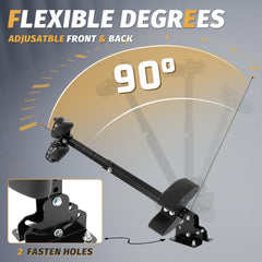 KUAFU showing height adjustment range demonstrating 20 to 36.73 inch adaptability