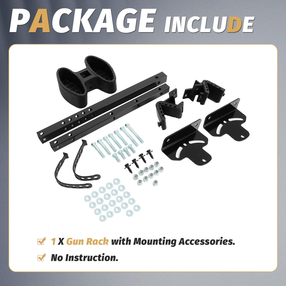 KUAFU vertical rack with rifle for scale to show clearance and compatibility