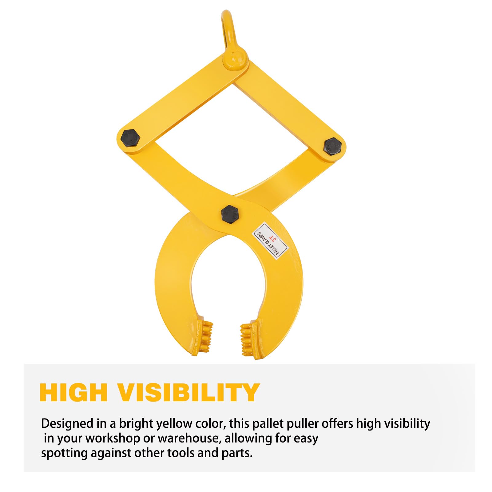 kuailebuy in use attached to forklift chain for safe pallet extraction benefit