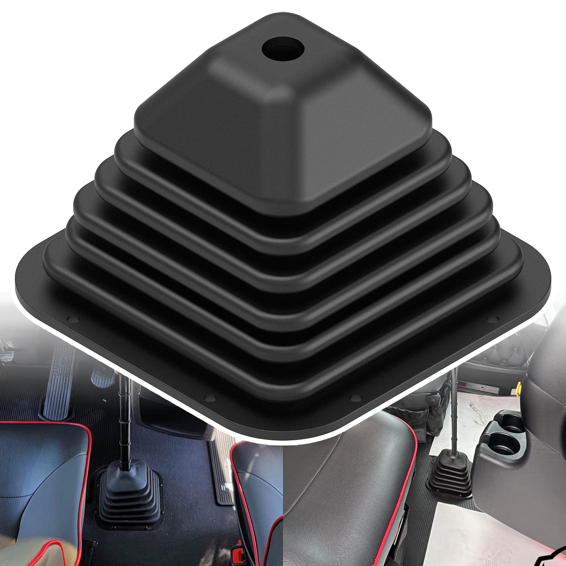 Kujunpao front view of boxed shift boot showing fitment benefits