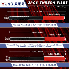 KUNGJUER close-up of thread tooth pattern demonstrating precise cutting profile for repairs