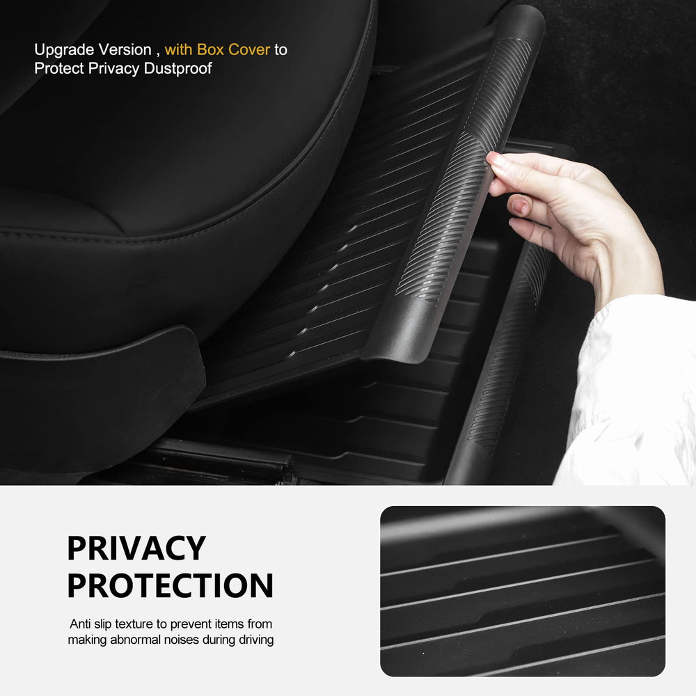 KUNIST installed under front seat demonstrating secure fit and no rattling
