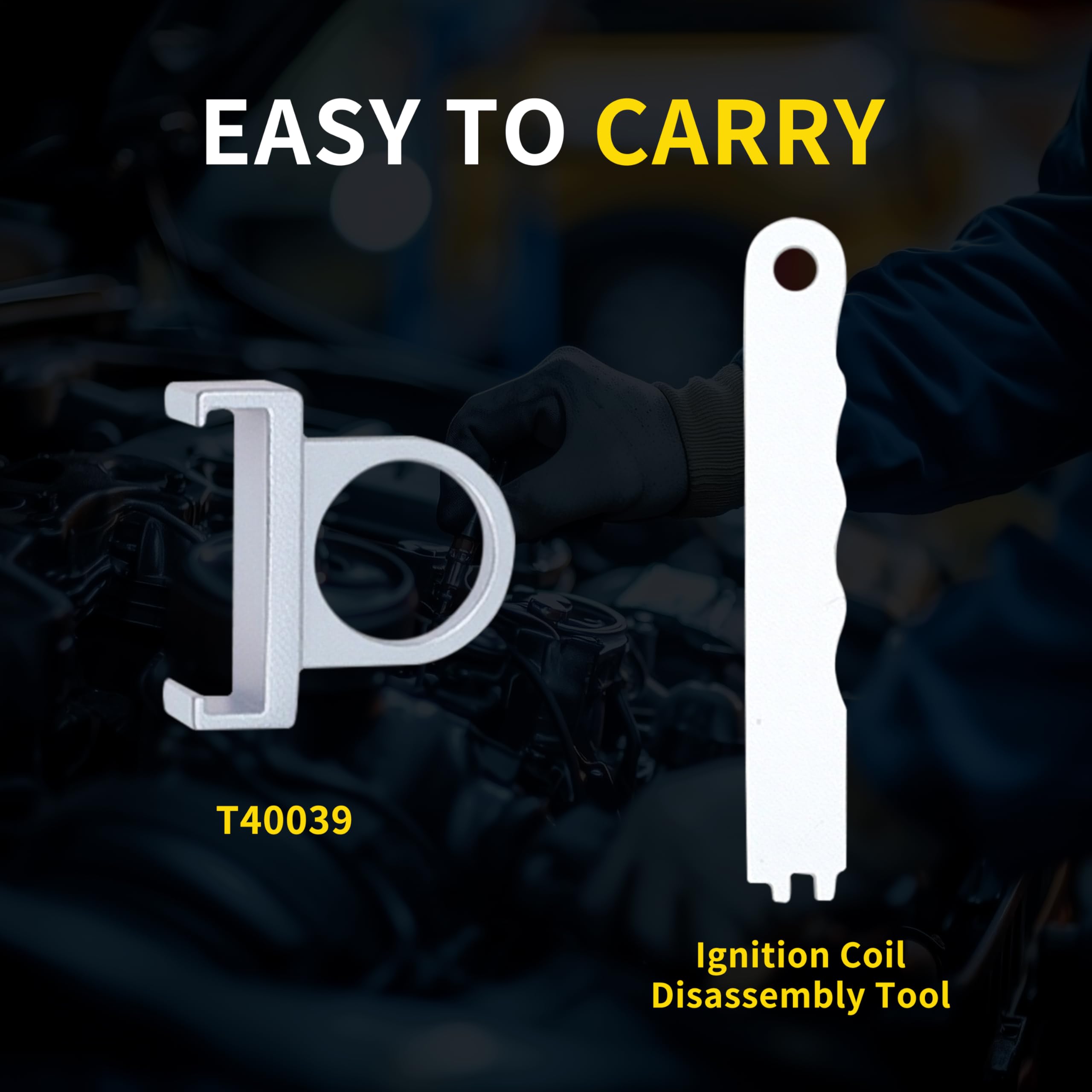 Kuntech in use removing an ignition coil to protect surrounding parts