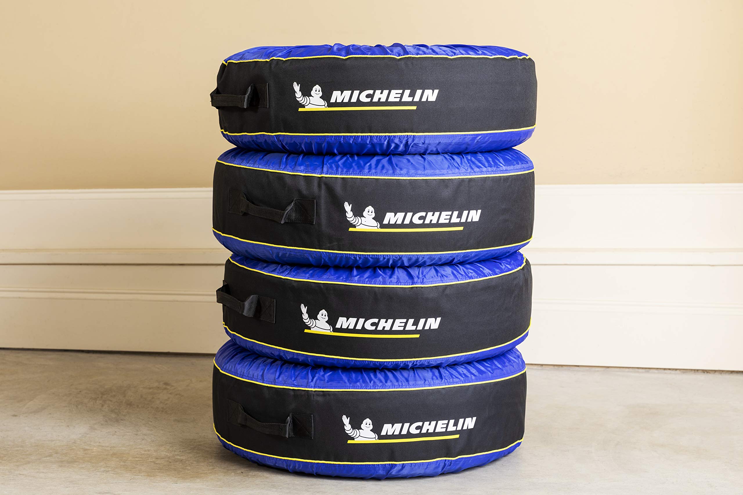 Kurgo Michelin 80 with Michelin wheel felt inside showing extra rim protection benefit