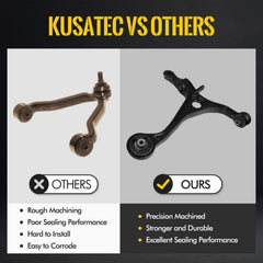 KUSATEC ball joint assembly detail highlighting new joint for improved steering stability