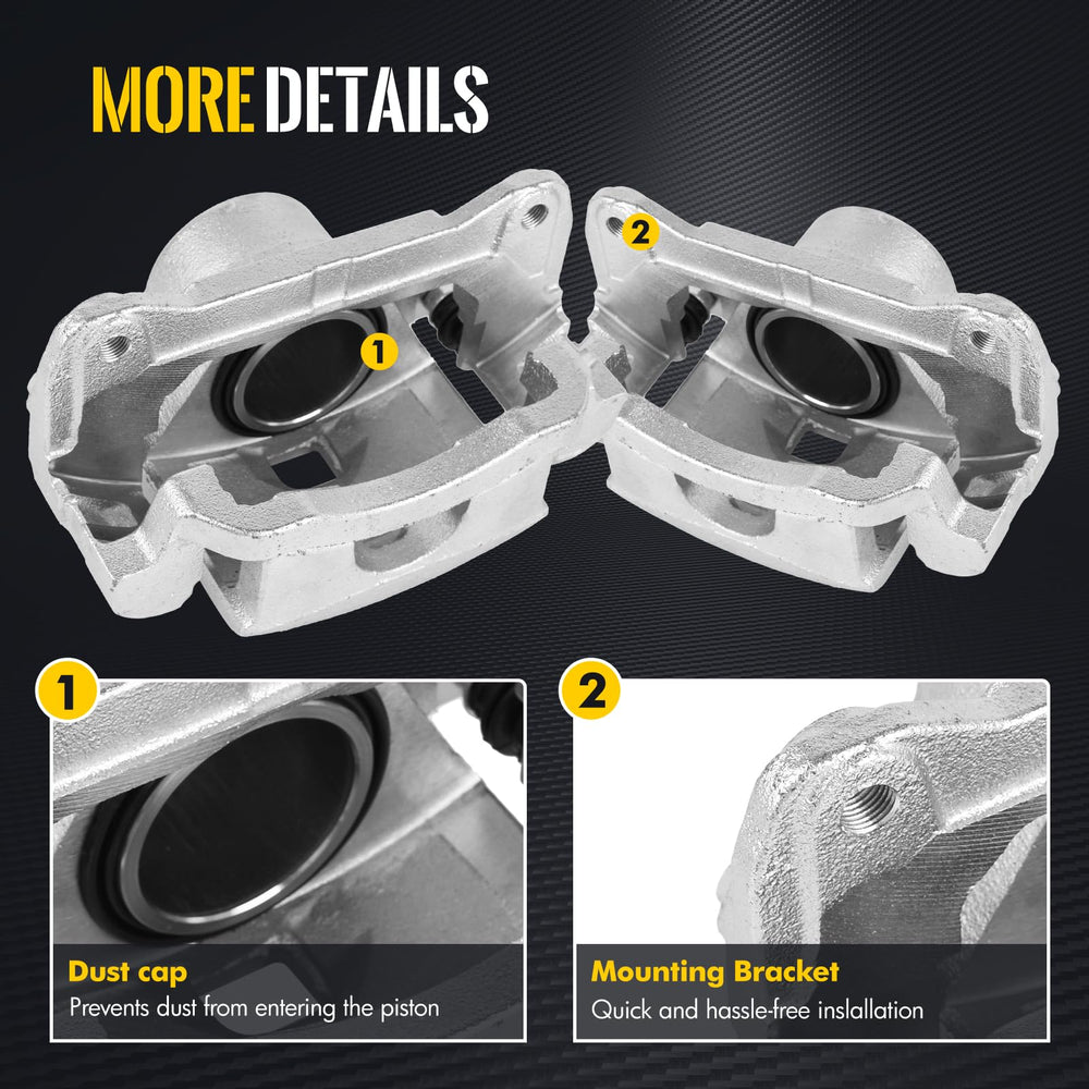 KUSATEC caliper piston close-up showing smooth surface for reliable braking action
