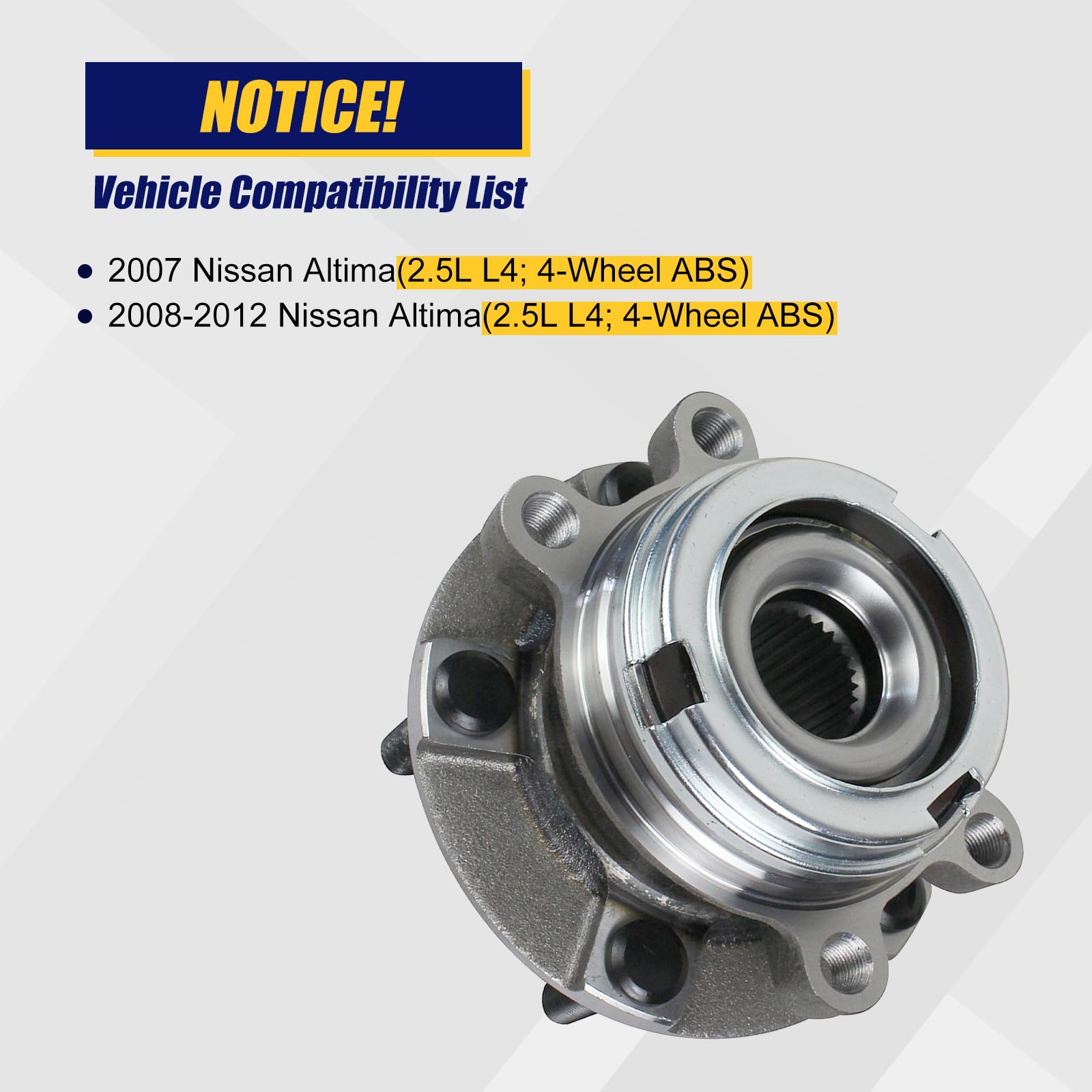 KUSATEC hub installed on vehicle front spindle illustrating ready-to-drive safety