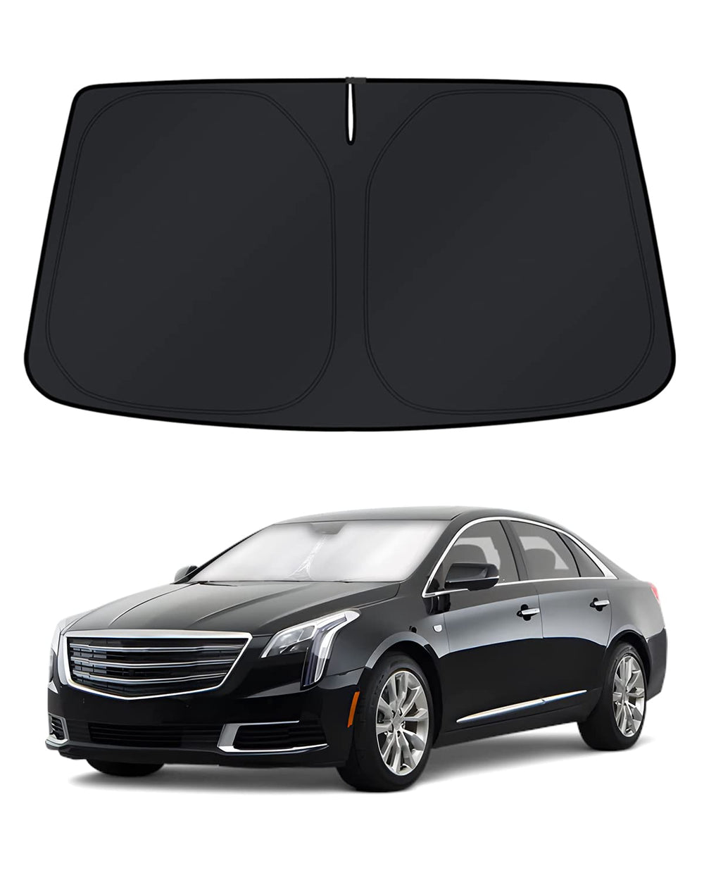 KUST front packaging showing custom Cadillac XTS fit and protection