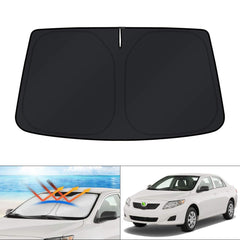 KUST front view on Camry windshield showing full coverage and protection