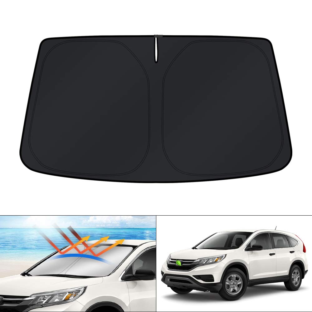 KUST front full-coverage on CR-V windshield showing perfect fit and protection
