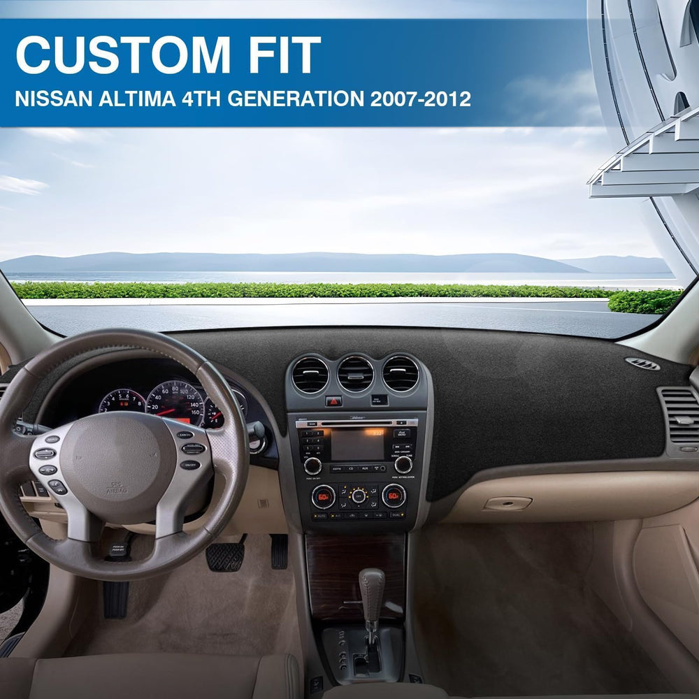 KUST installed on Nissan Altima dash reducing glare and improving look