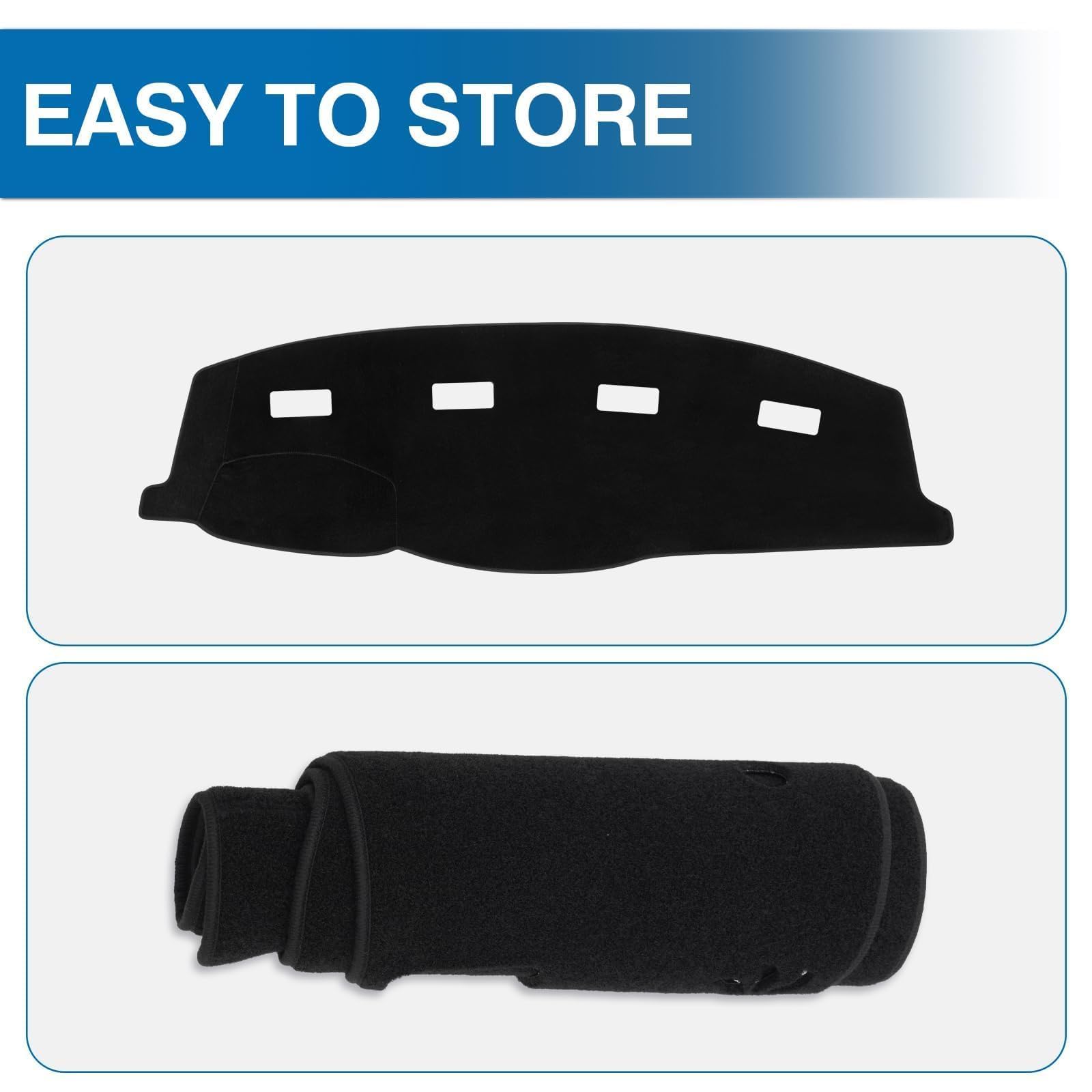 KUST dash cover in truck cabin improving interior look and comfort