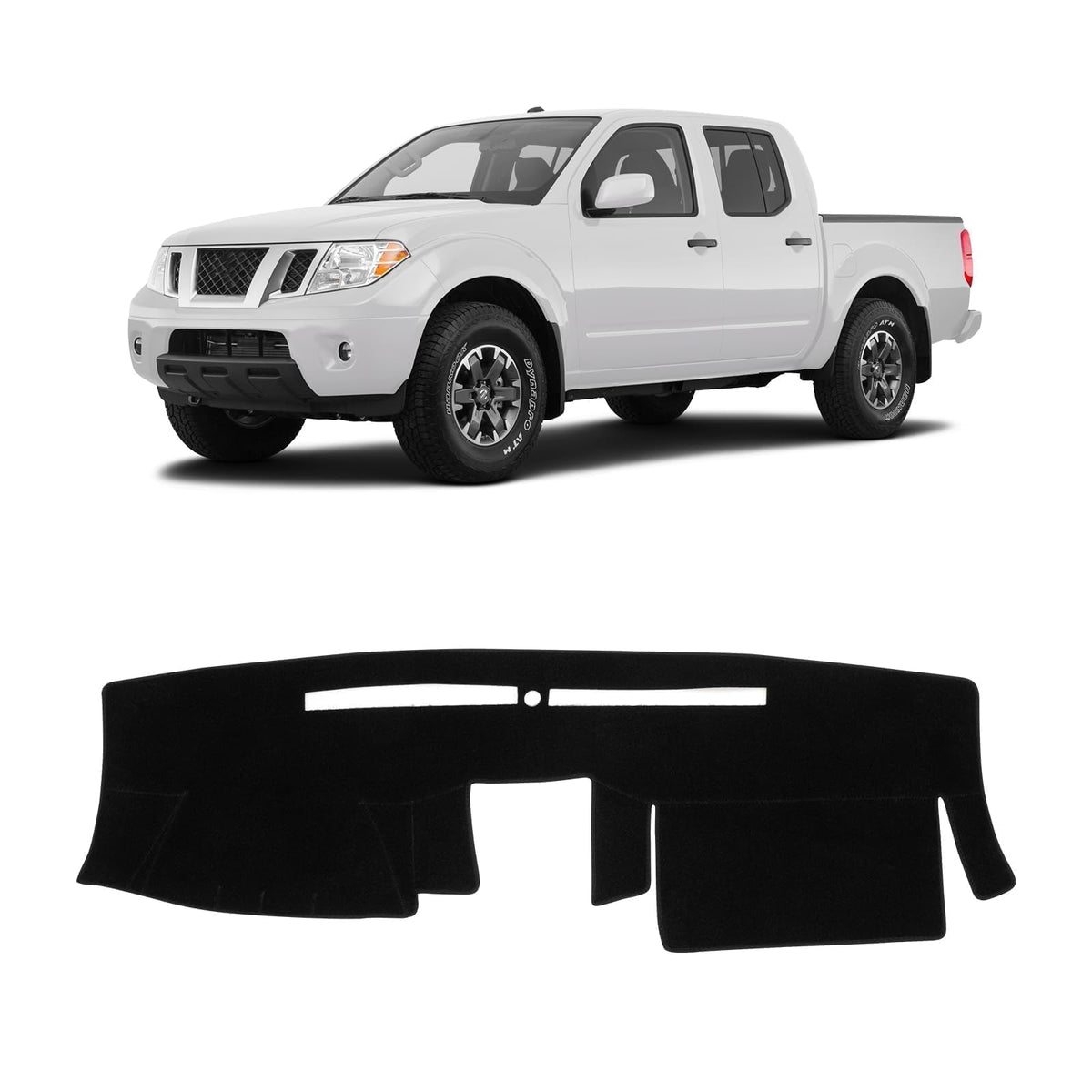 KUST front packaging view showing fitted dash cover and included tape for easy install