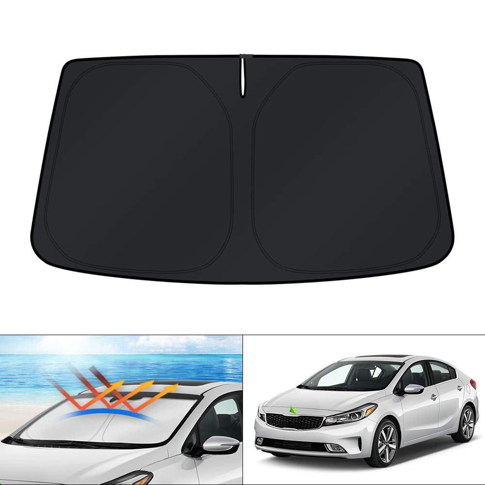 KUST front view of shade showing full windshield coverage and perfect fit