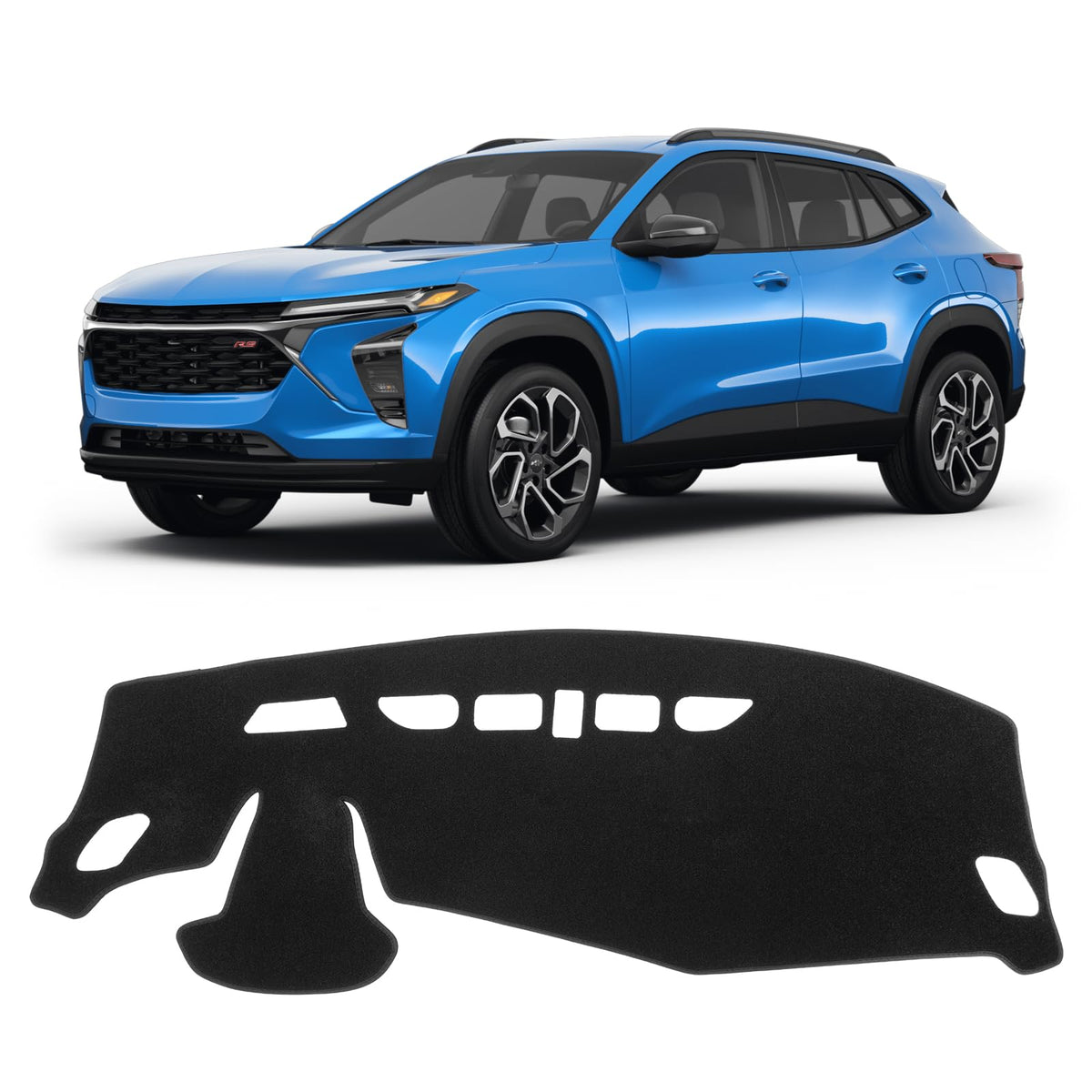 KUST front view on Trax dashboard showing seamless custom fit and protection
