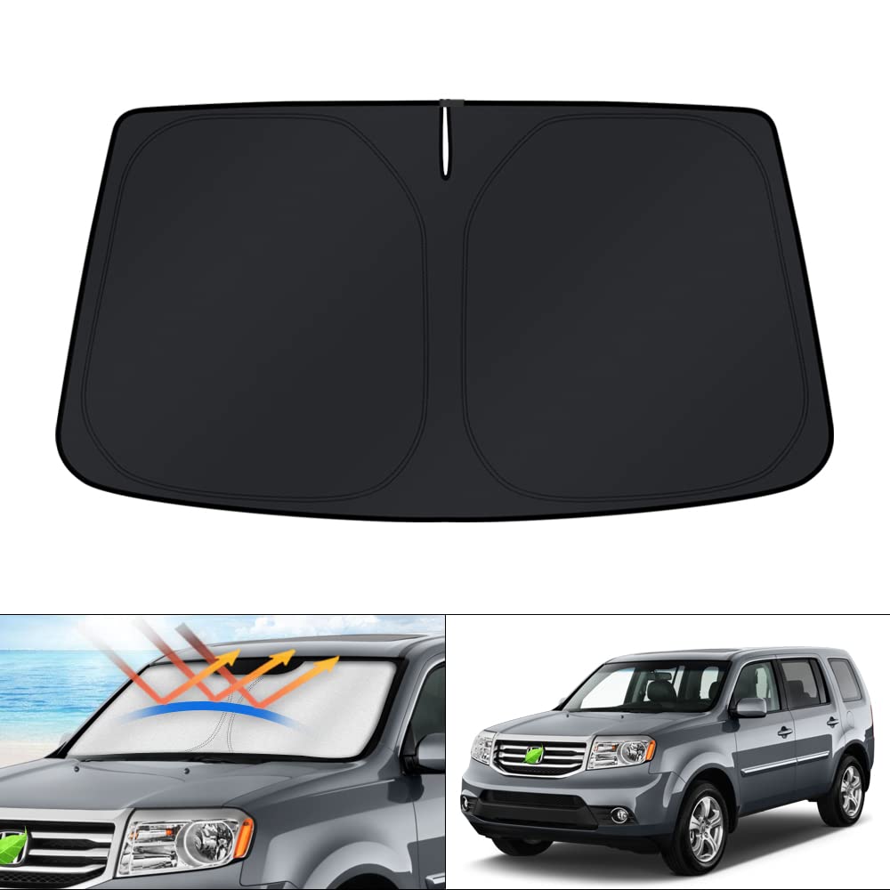 KUST front view on Honda Pilot windshield showing full coverage and cooler cabin